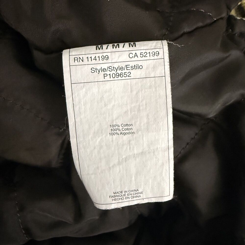 Quiksilver Men's Medium Yellow Check Button-Front Flannel Shirt Jacket Shacket - Picture 6 of 7